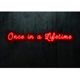 Carteles de Neón Led - Luces de neón "One in a Lifetime"